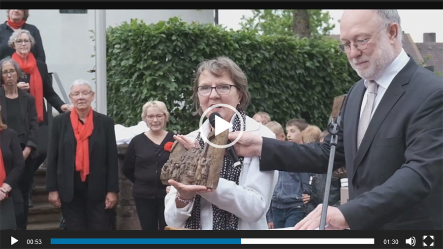 Einweihung des Mahnmals zur Deportation der Fürstenauer Juden am 09. Juli 2021 - Film von Sabine Hoppe - Screenshot
